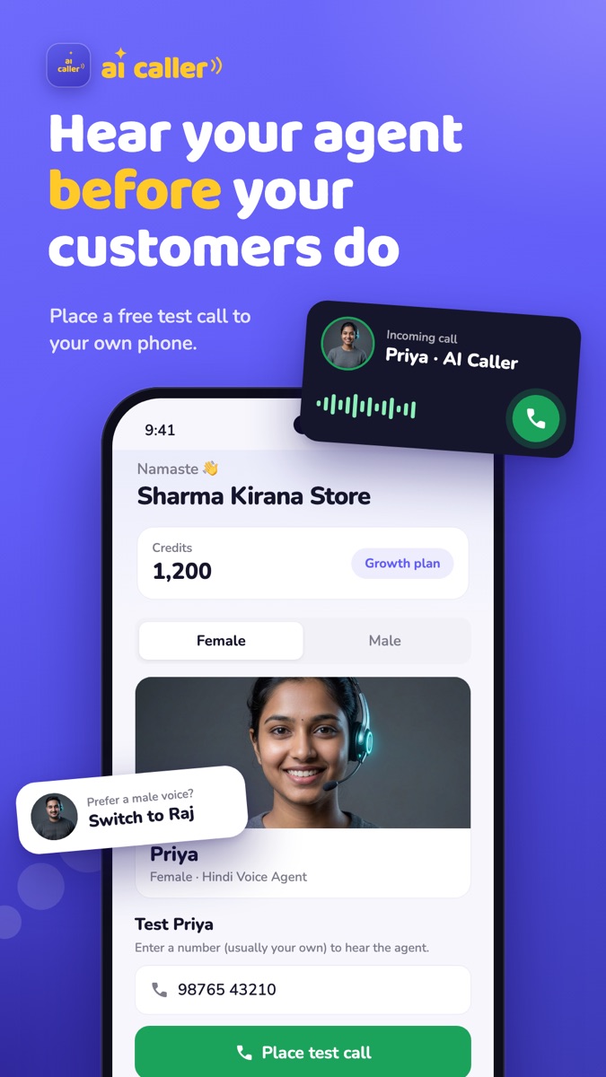 Hear your agent before your customers do
